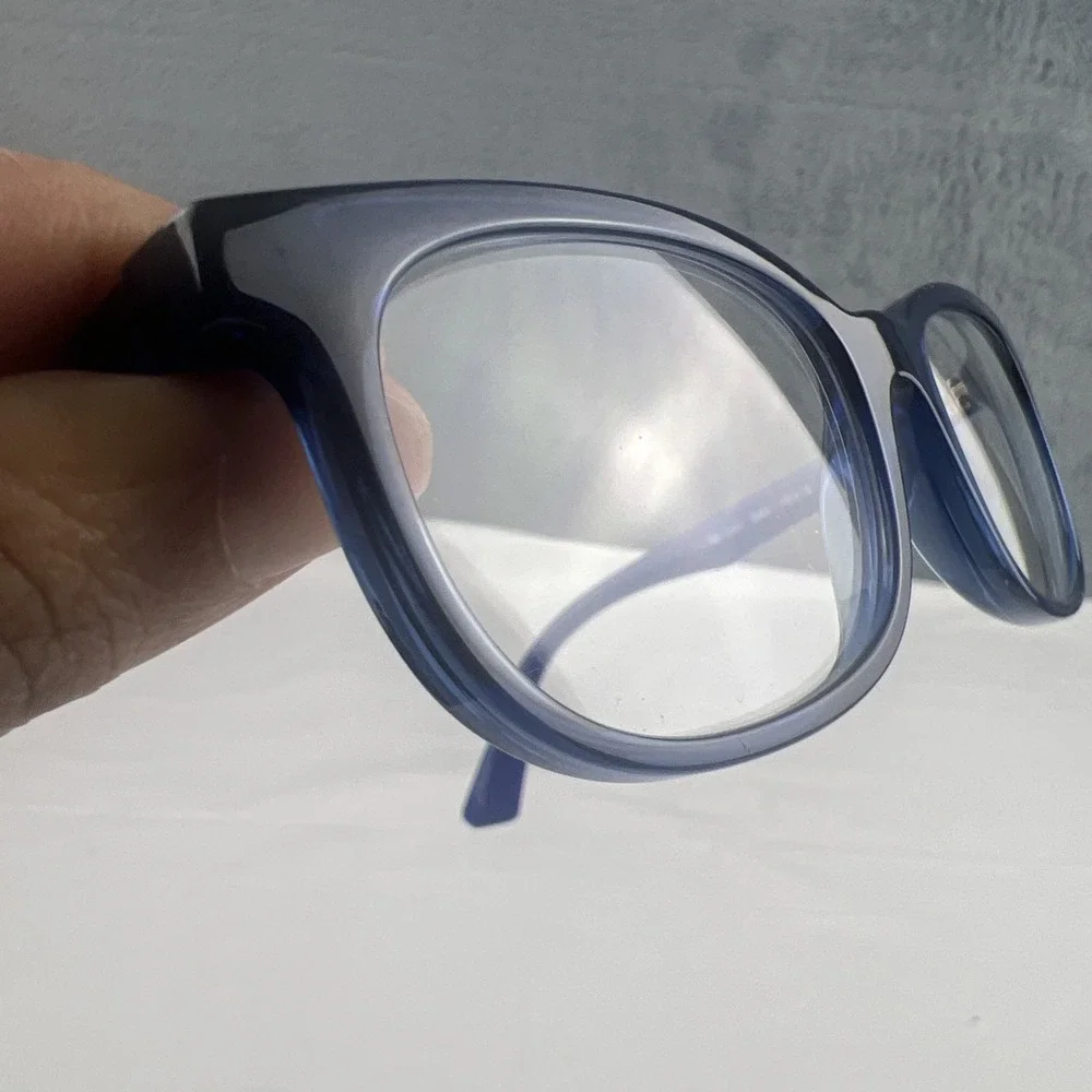 RAY-BAN JR RB1584 3686 Navy Blue Crystal Eyeglasses Frame 48-16-125 EUC!